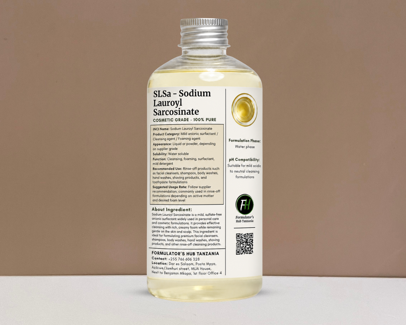 Sodium Lauroyl Sarcosinate (SLSa)