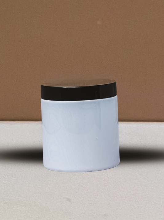 500g Plastic Jar With Black Lid