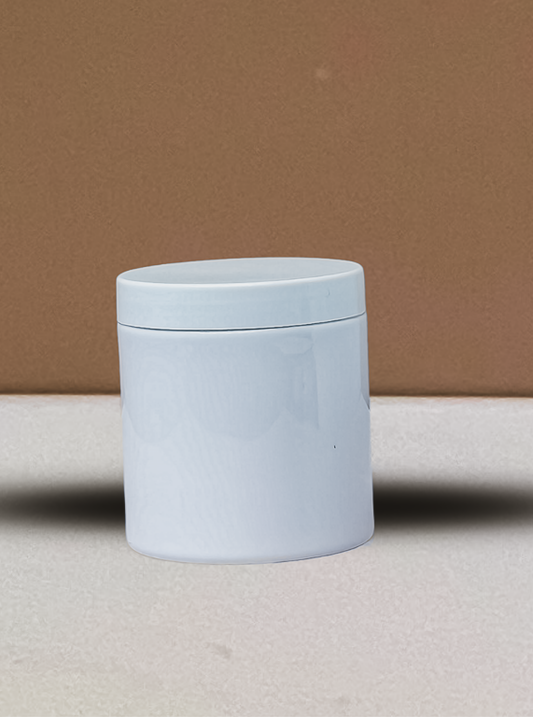 500g Plastic Jar With White Lid