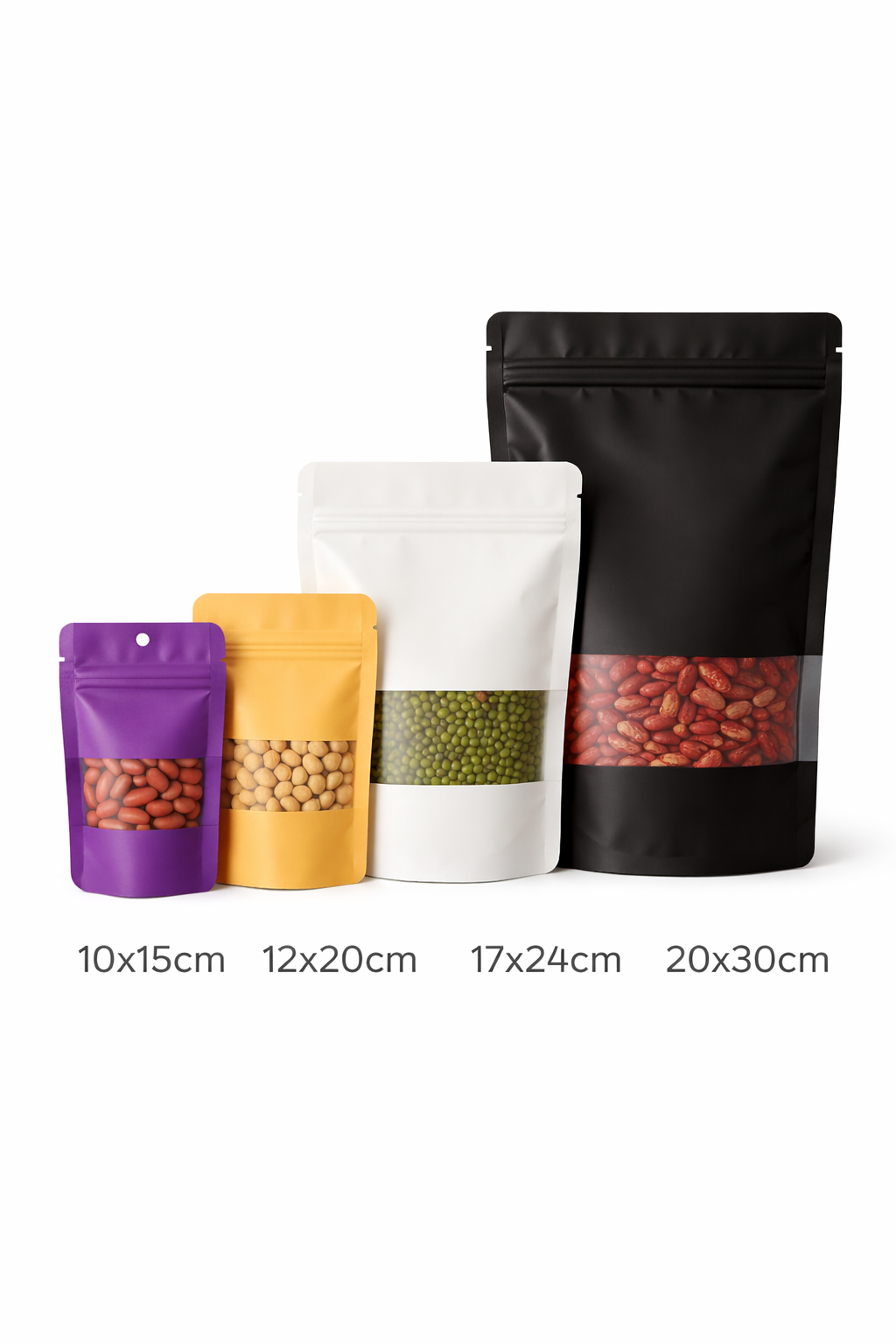 Kraft Paper Ziplock Bag (10*15cm: 30-100g)