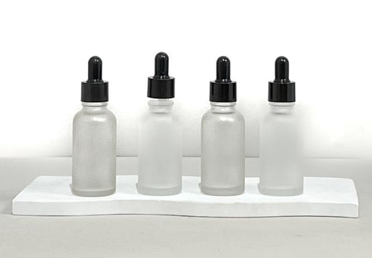 30Ml Glass Bottle With Black Smooth Tamper Proof Dropper (Round)