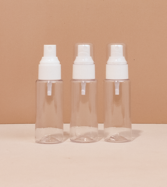 60Ml Pet Bottle With White Mist Sprayer