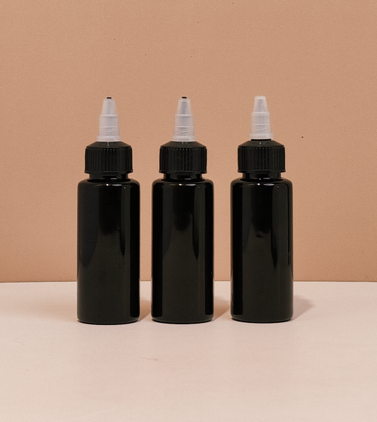 60Ml Pet Bottle With Black Applicator With Clear Top