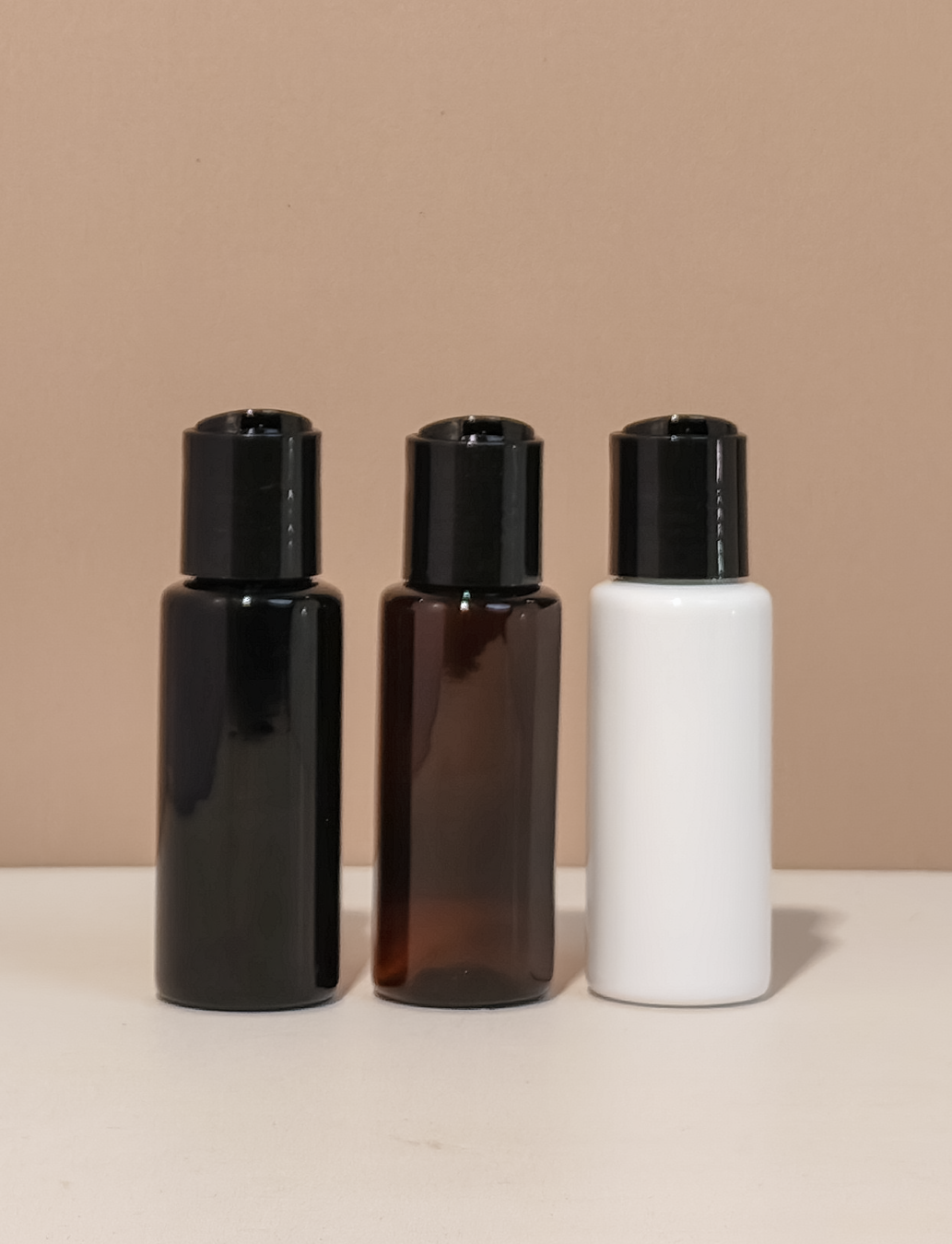 60Ml Pet Bottle With Black Press Cap