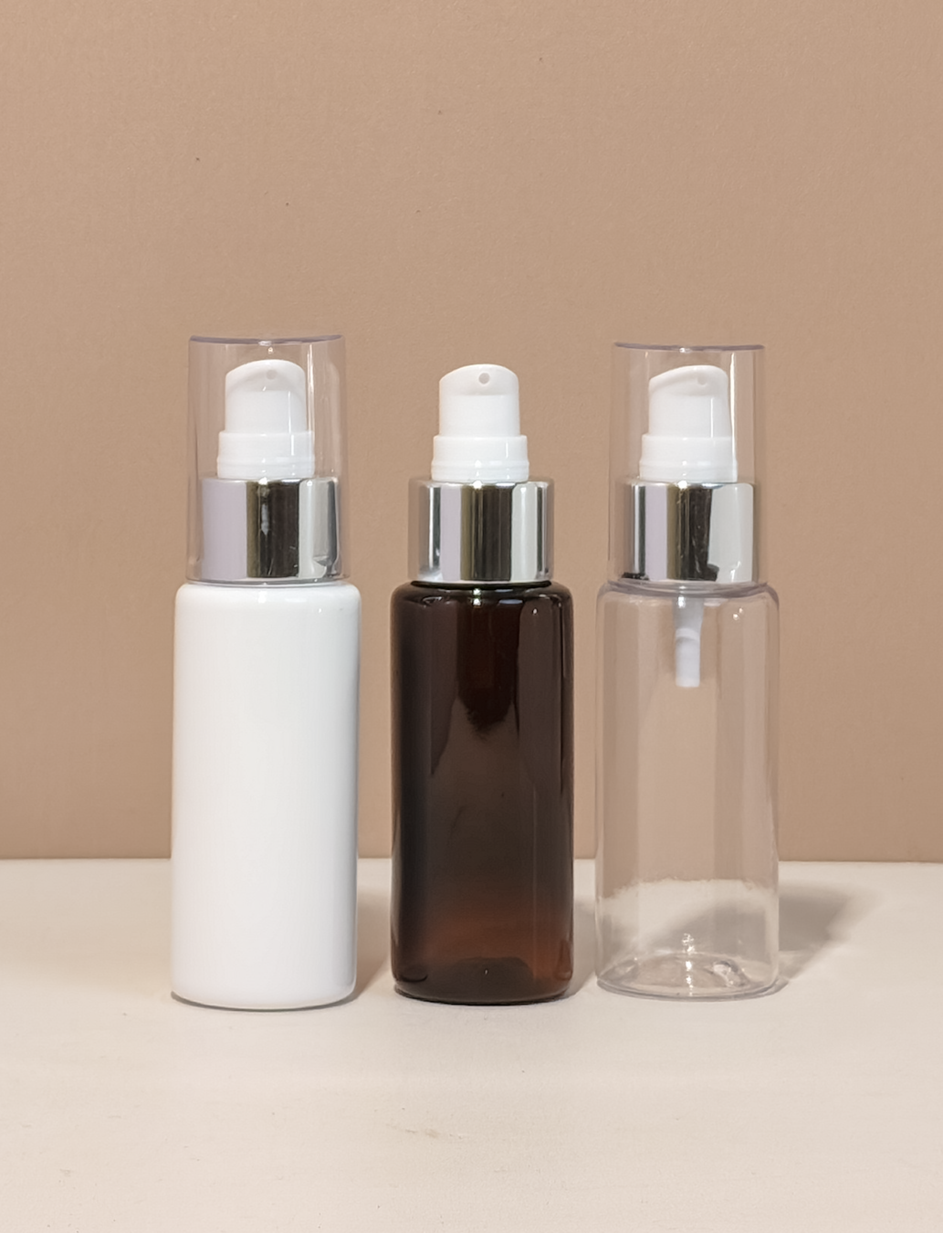 60Ml Pet Bottle With Silver Treatment Pump