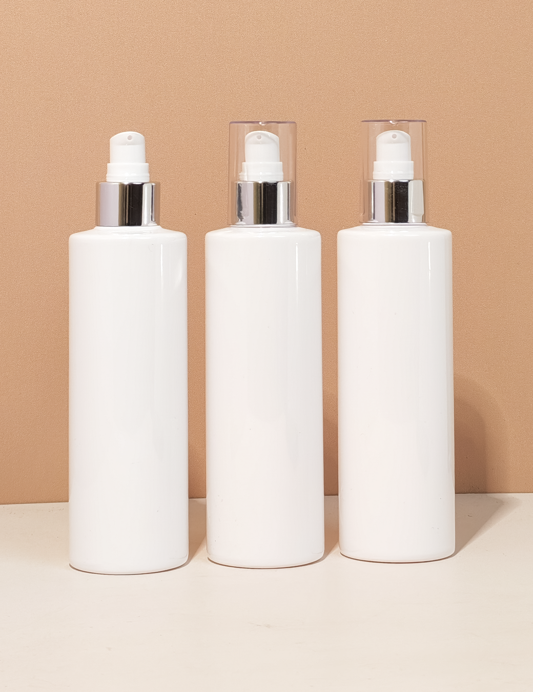 250Ml Tall Pet Bottle With Silver Treatment Pump