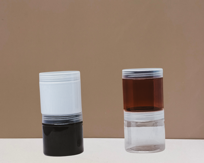 200g Plastic Jar With Clear Lid