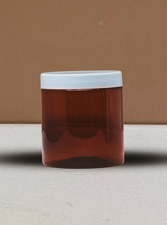 500g Plastic Jar With White Lid