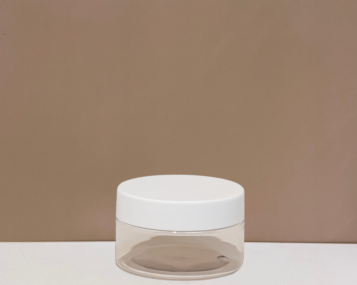 100g Plastic Jar With White Lid