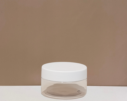 100g Plastic Jar With White Lid