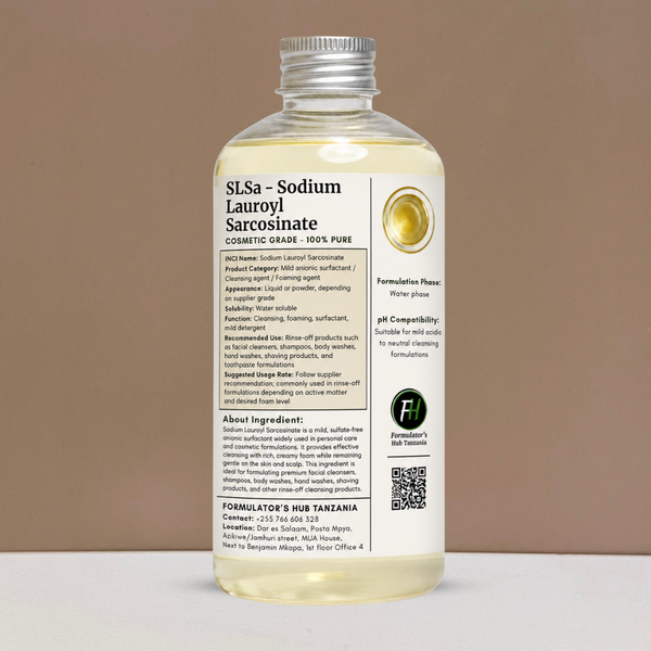 Sodium Lauroyl Sarcosinate (SLSa)