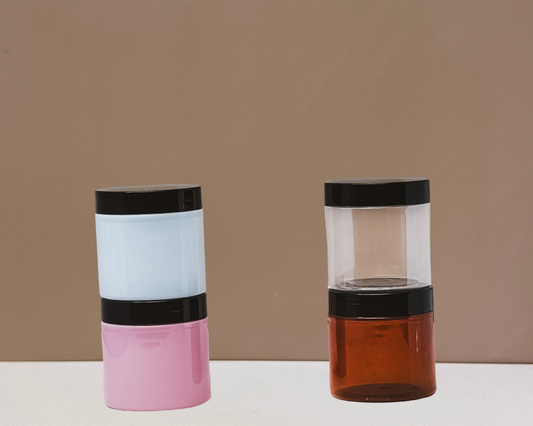 200g Plastic Jar With Black Lid