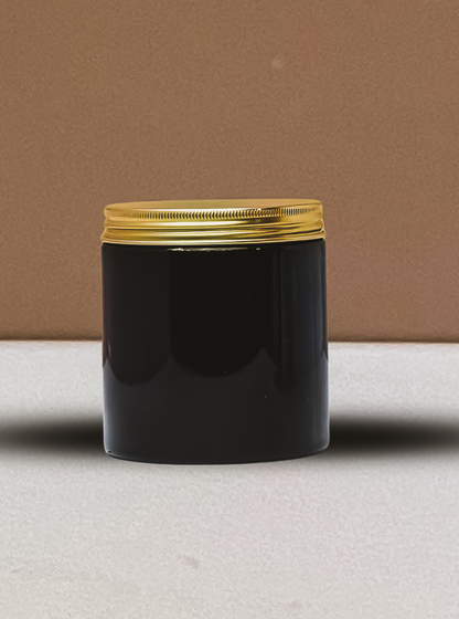 500g Plastic Jar With Gold Aluminium Lid