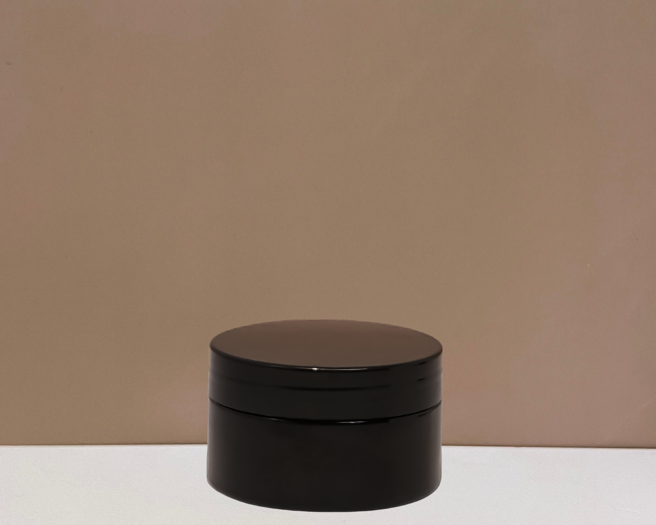 100g Plastic Jar With Black Lid