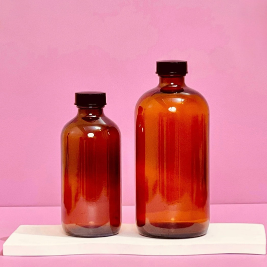 250ml Amber Glass Bottle + Bottle Cap