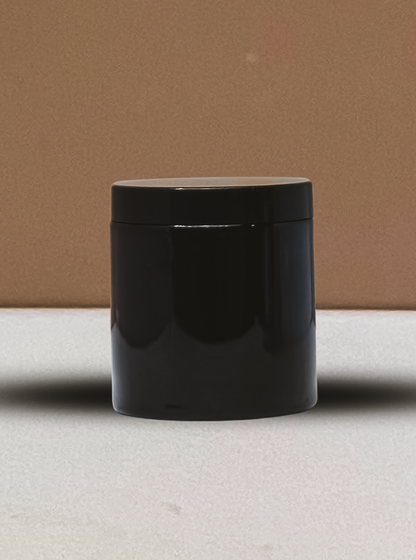 500g Plastic Jar With Black Lid