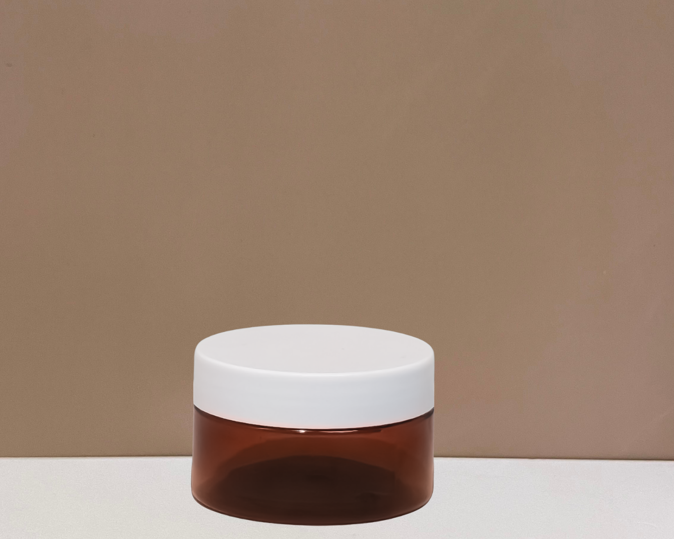 100g Plastic Jar With White Lid
