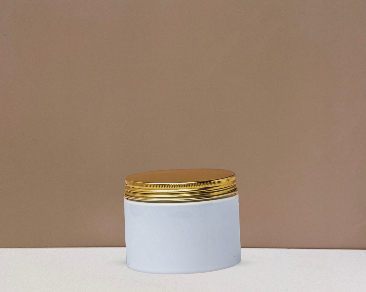 300g Plastic Jar With Gold Aluminium Lid