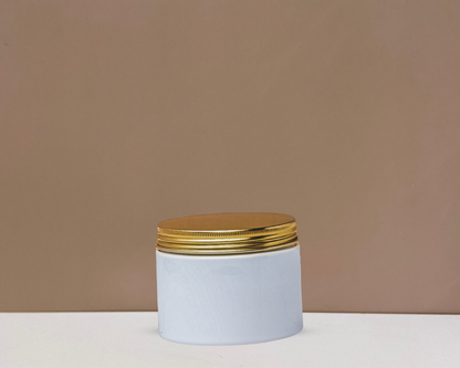 300g Plastic Jar With Gold Aluminium Lid
