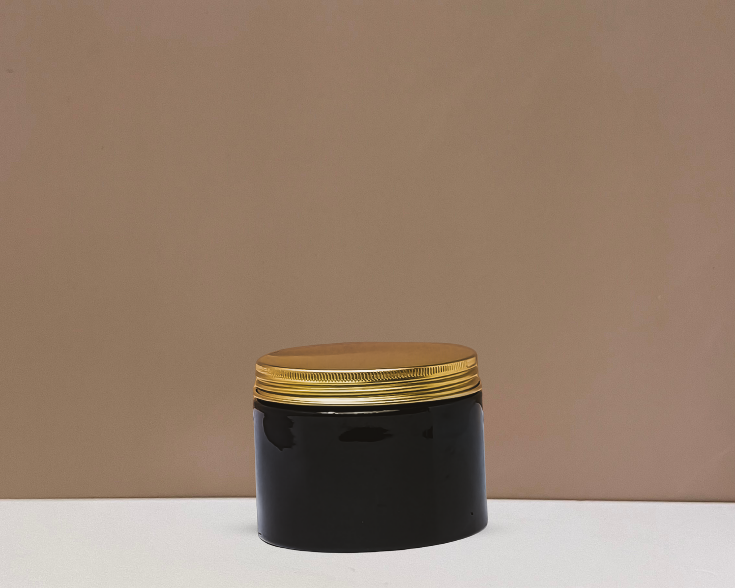 300g Plastic Jar With Gold Aluminium Lid