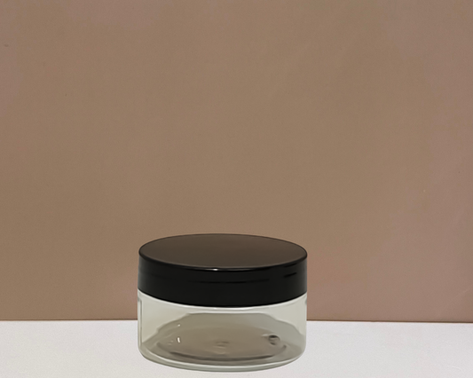100g Plastic Jar With Black Lid
