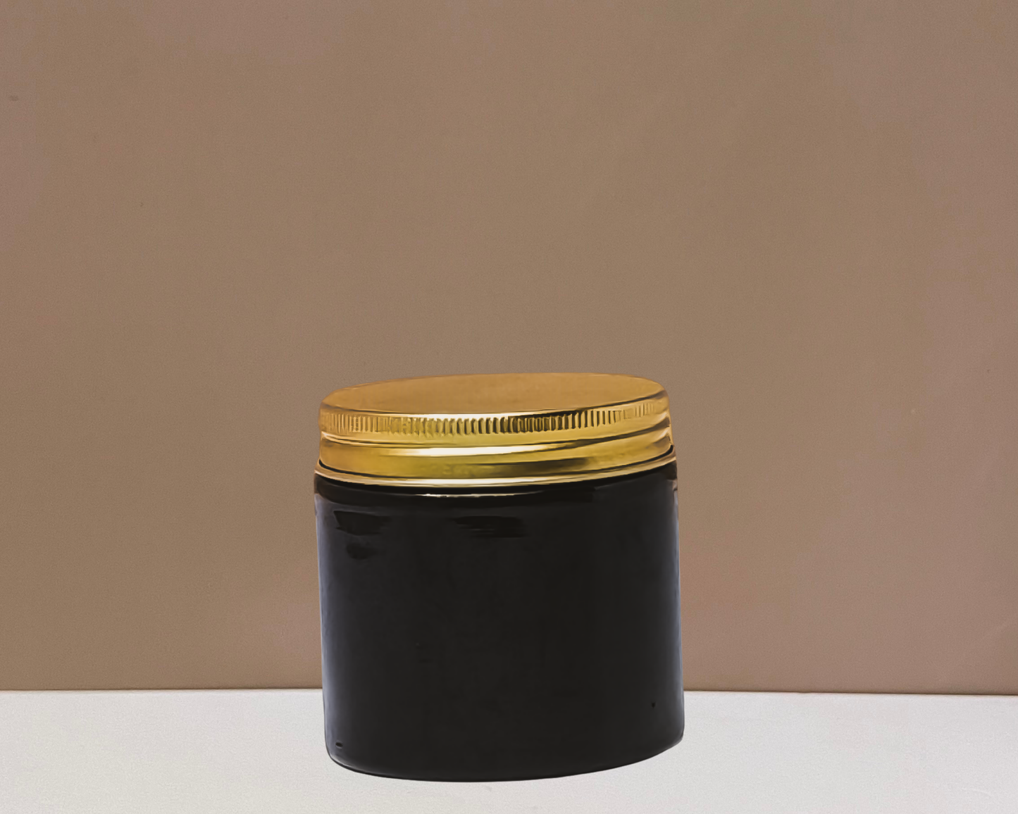 200g Plastic Jar With Gold Aluminium Lid