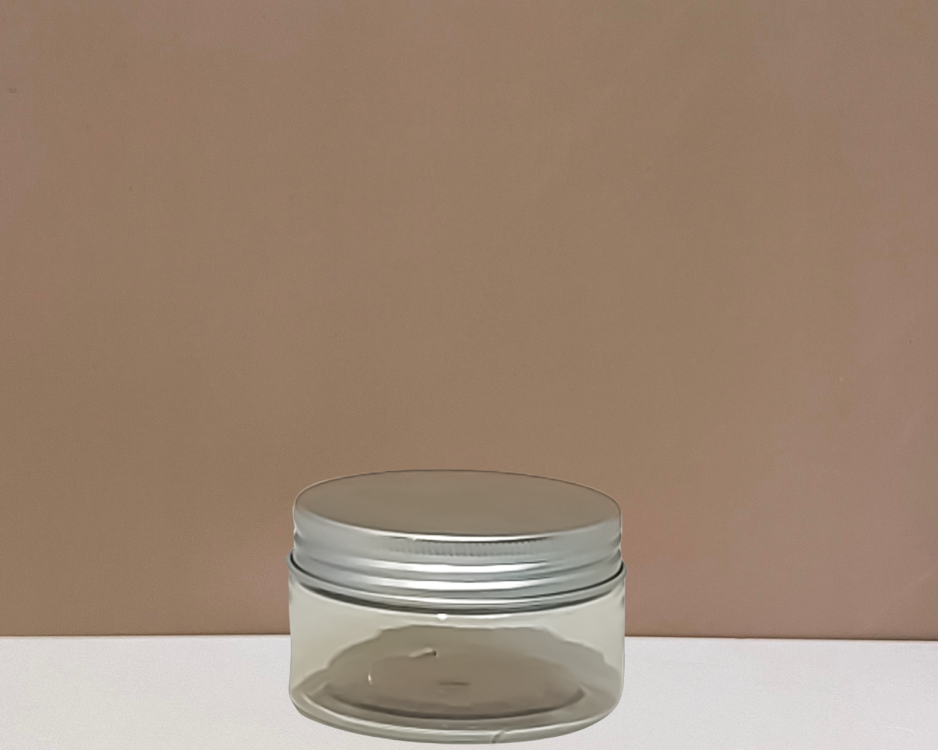 100g Plastic Jar With Silver Aluminium Lid