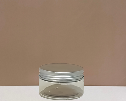 100g Plastic Jar With Silver Aluminium Lid