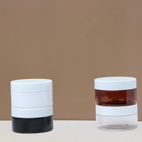100g Plastic Jar With White Lid
