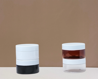 100g Plastic Jar With White Lid