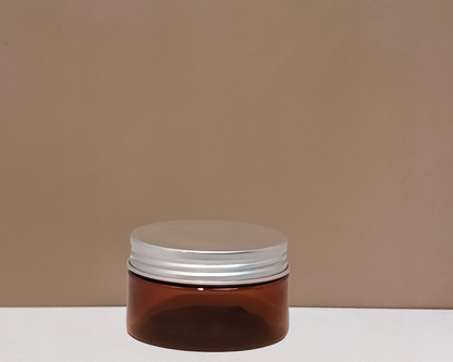 100g Plastic Jar With Silver Aluminium Lid