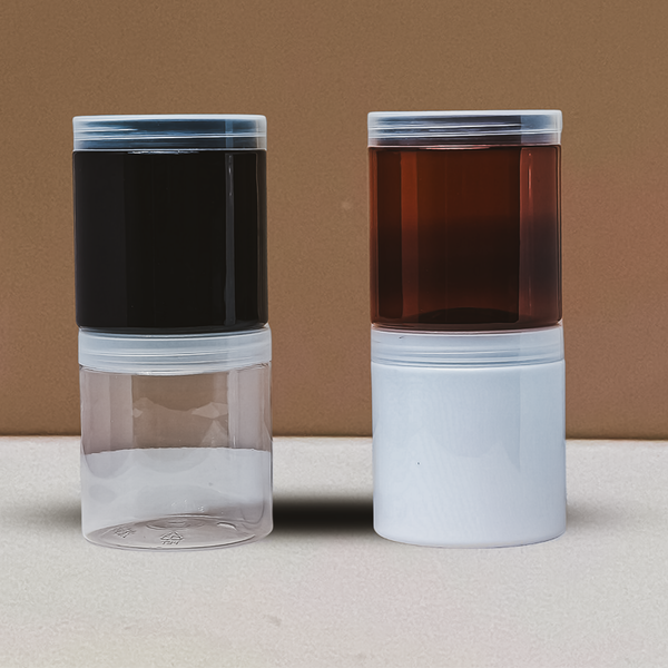 500g Plastic Jar With Clear Lid