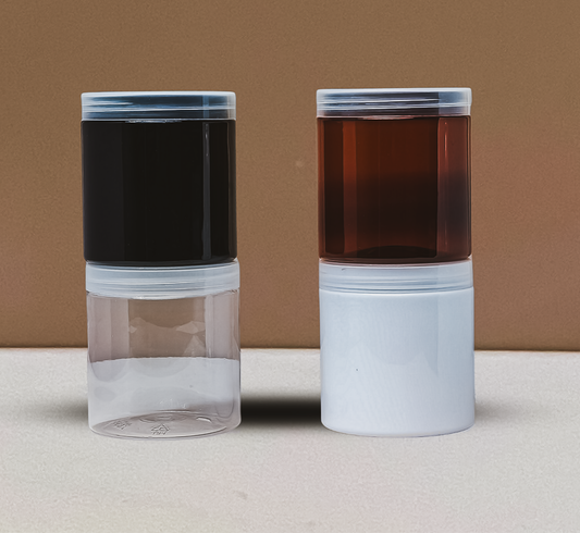 500g Plastic Jar With Clear Lid