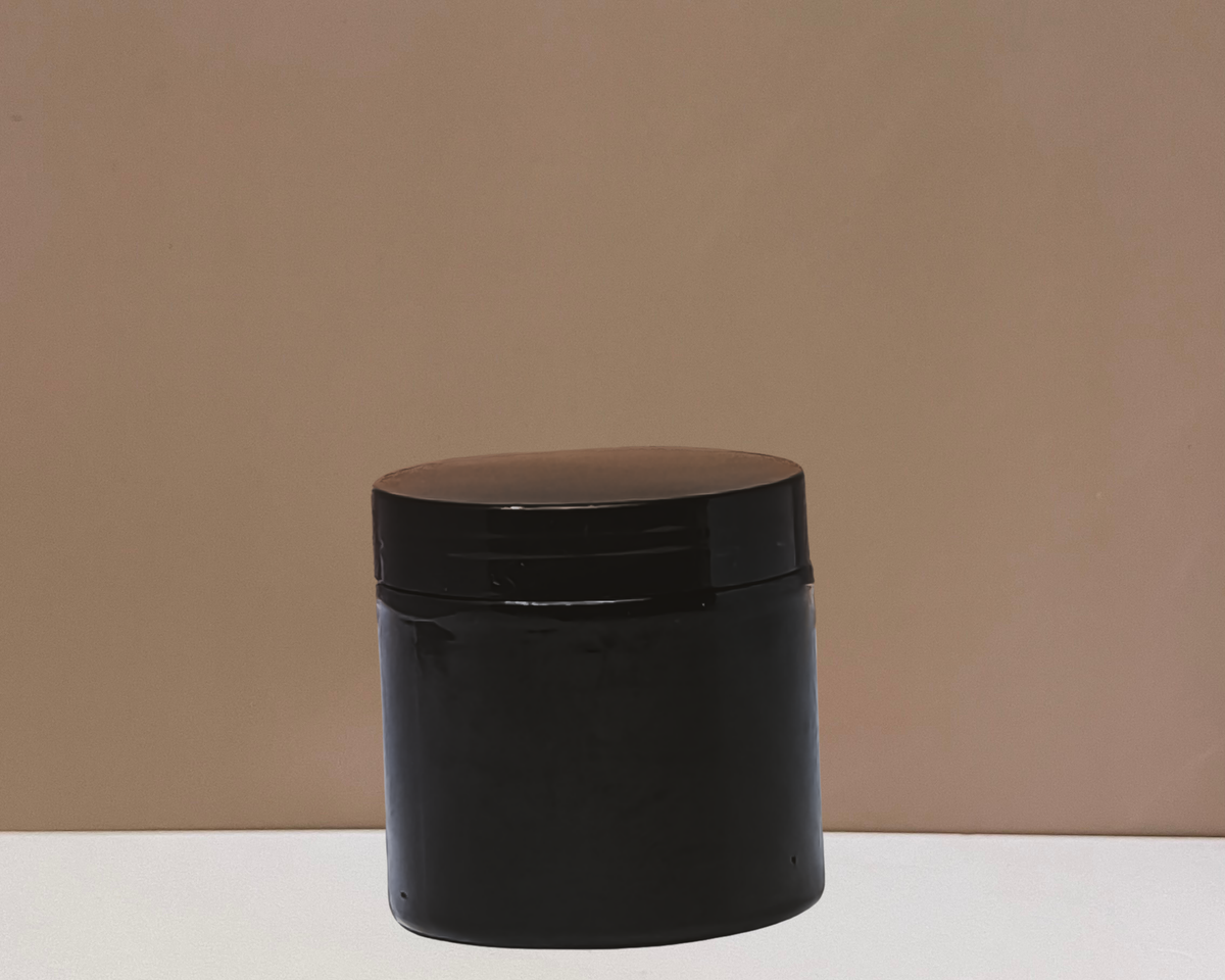 200g Plastic Jar With Black Lid