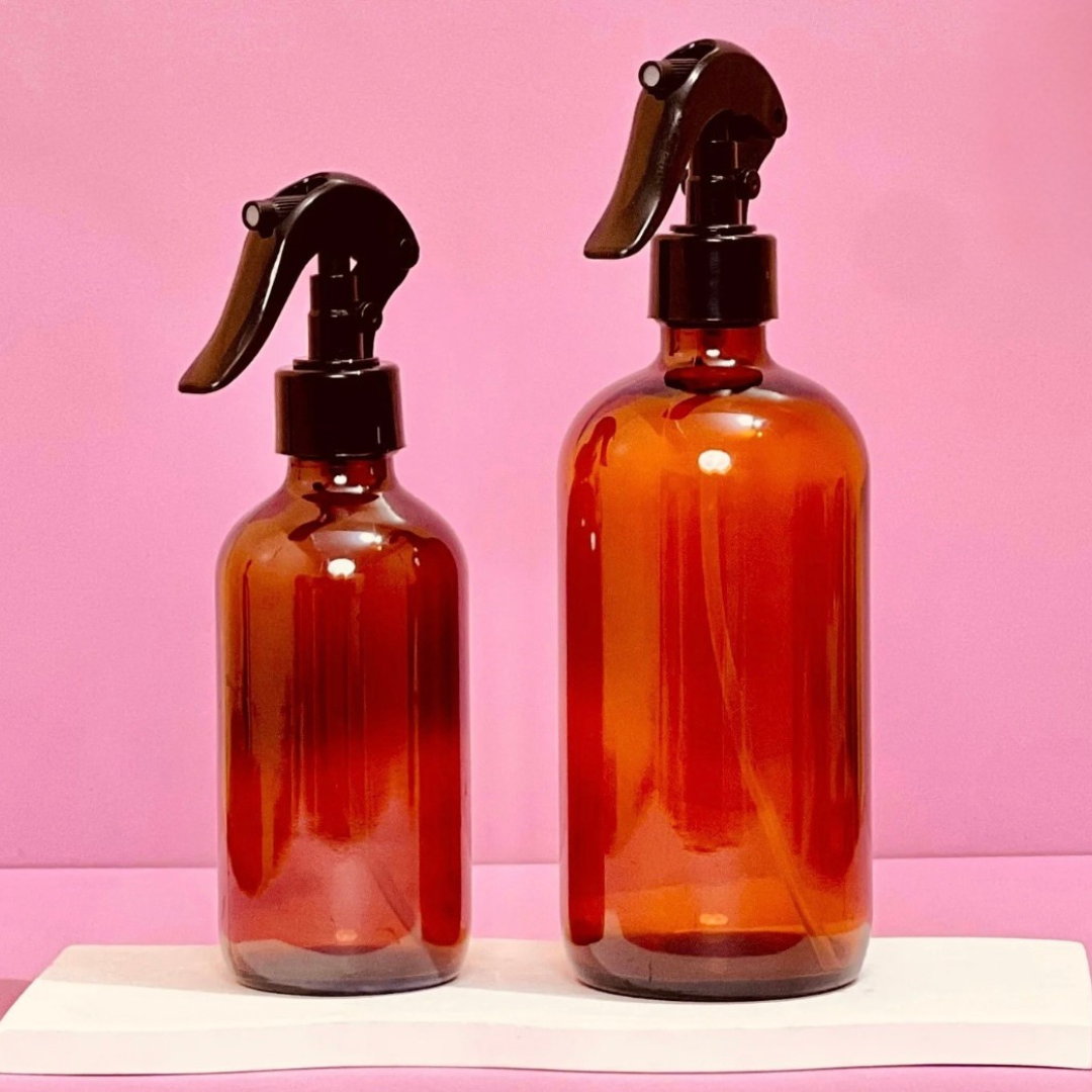 250ml Amber Glass Bottle + Trigger Sprayers