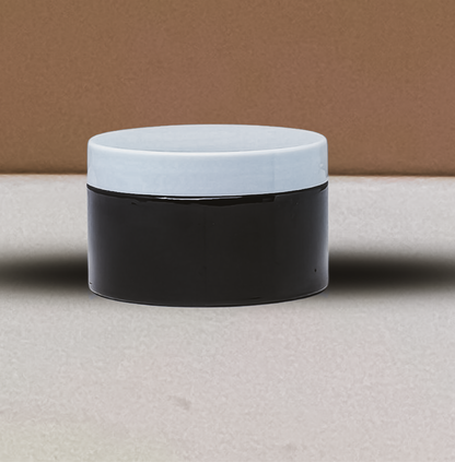 250g Wide Plastic Jar With White Lid