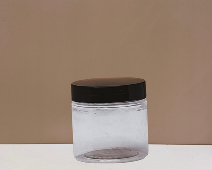 200g Plastic Jar With Black Lid