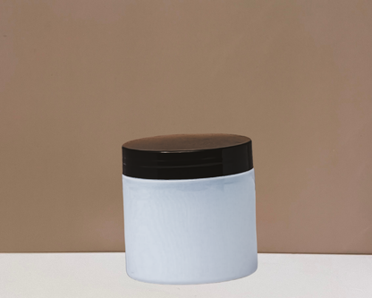 200g Plastic Jar With Black Lid