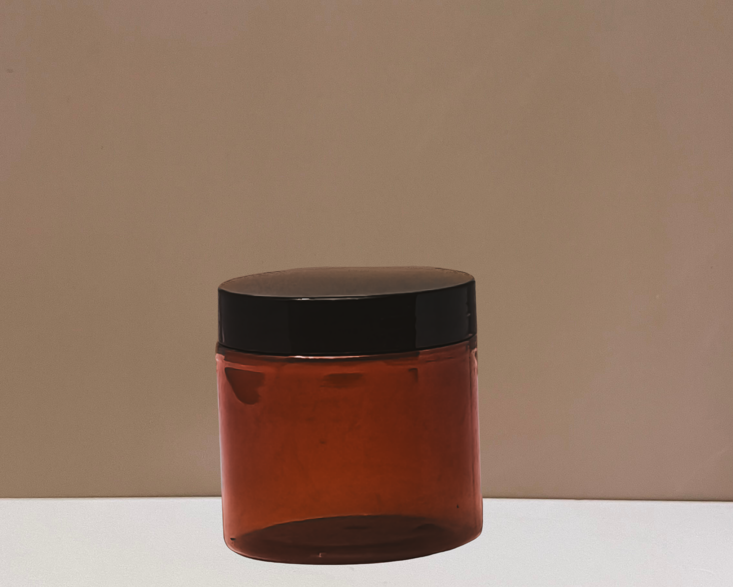 200g Plastic Jar With Black Lid