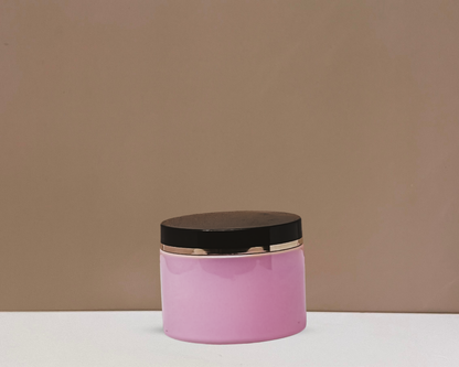 300g Plastic Jar Black Lid With Gold Strip