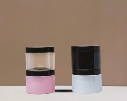 300g Plastic Jar With Black Lid