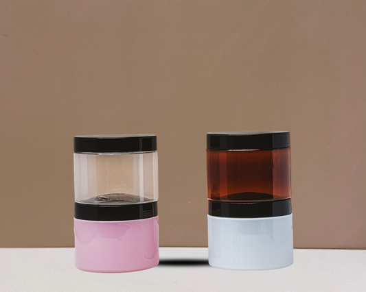 300g Plastic Jar With Black Lid
