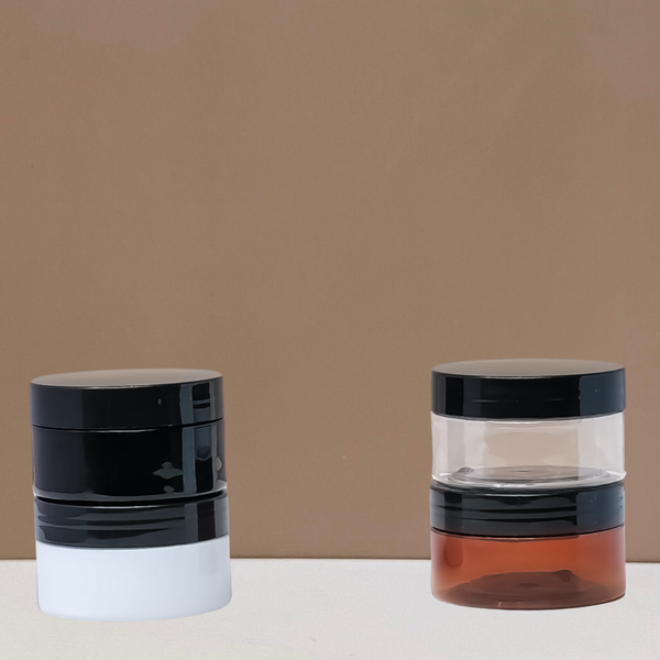 100g Plastic Jar With Black Lid