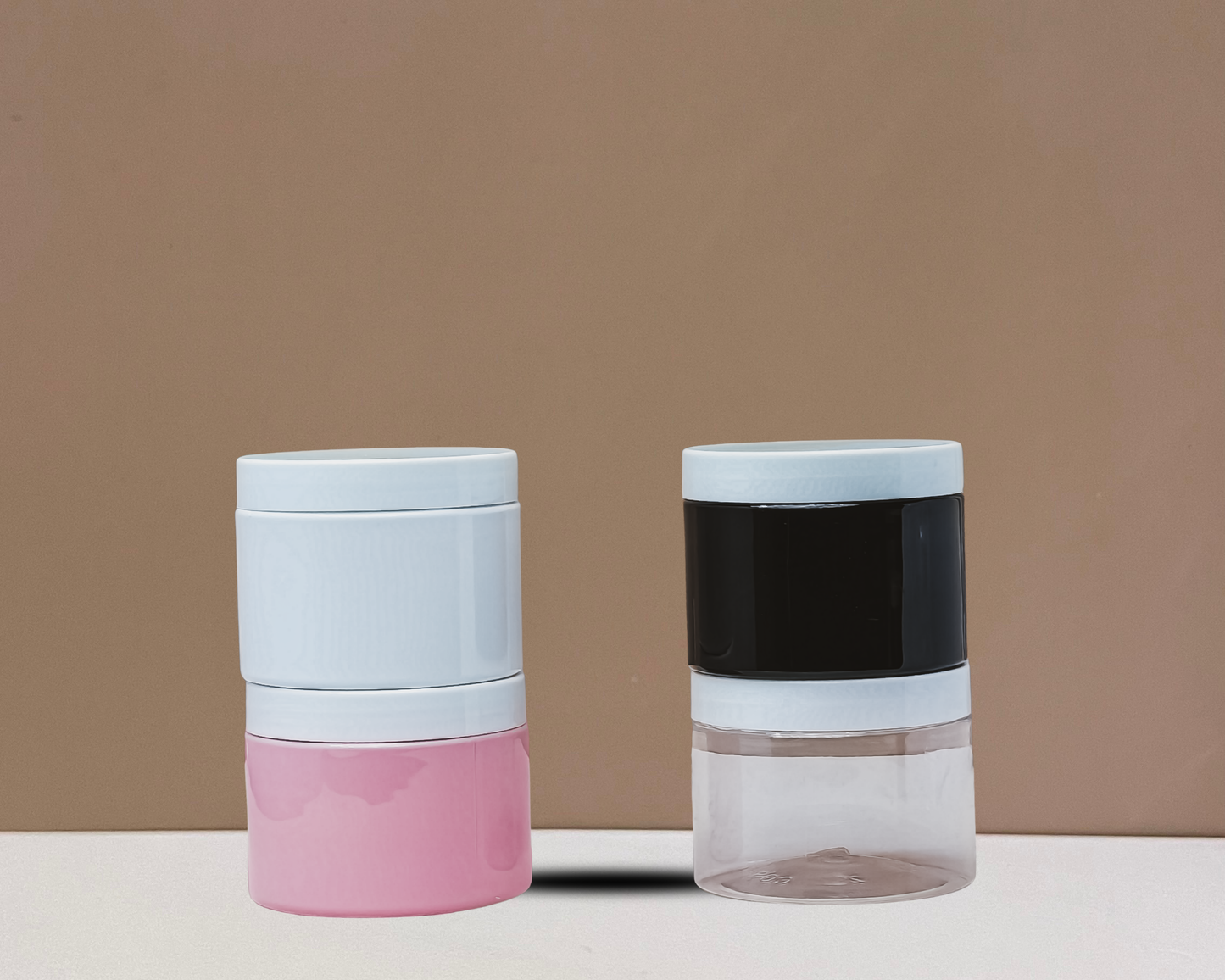 300g Plastic Jar With White Lid