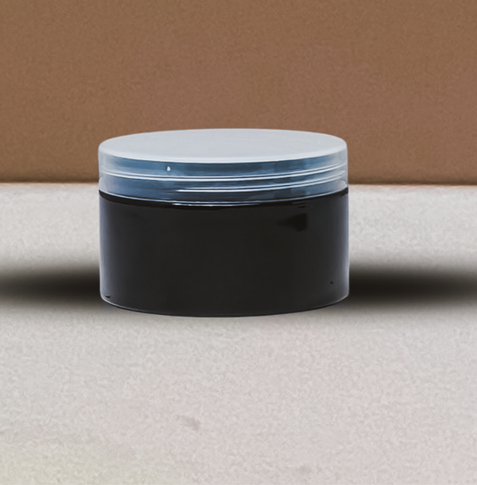 250g Wide Plastic Jar With Clear Lid