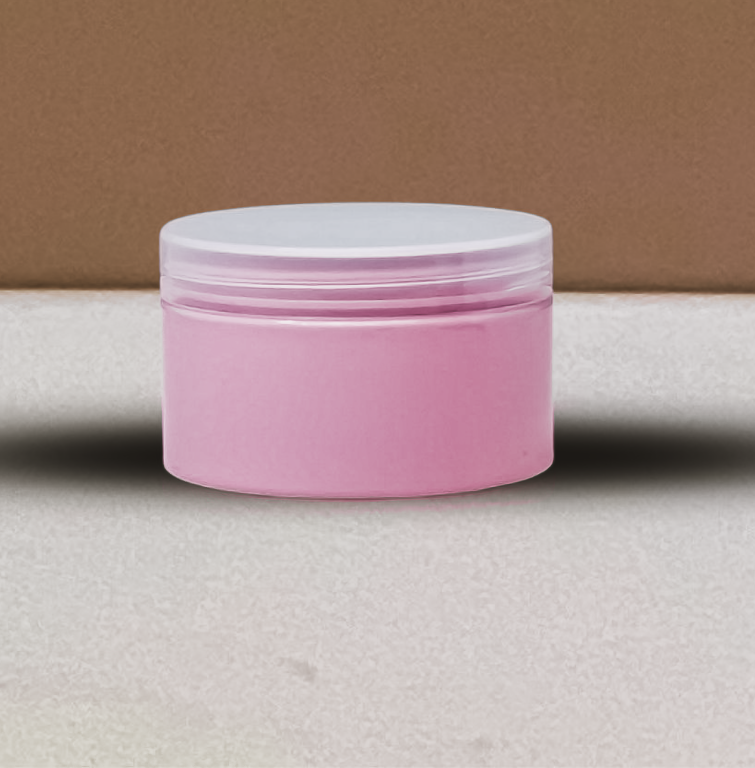 250g Wide Plastic Jar With Clear Lid