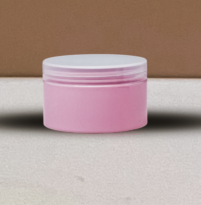 250g Wide Plastic Jar With Clear Lid