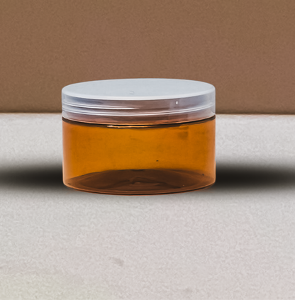 250g Wide Plastic Jar With Clear Lid