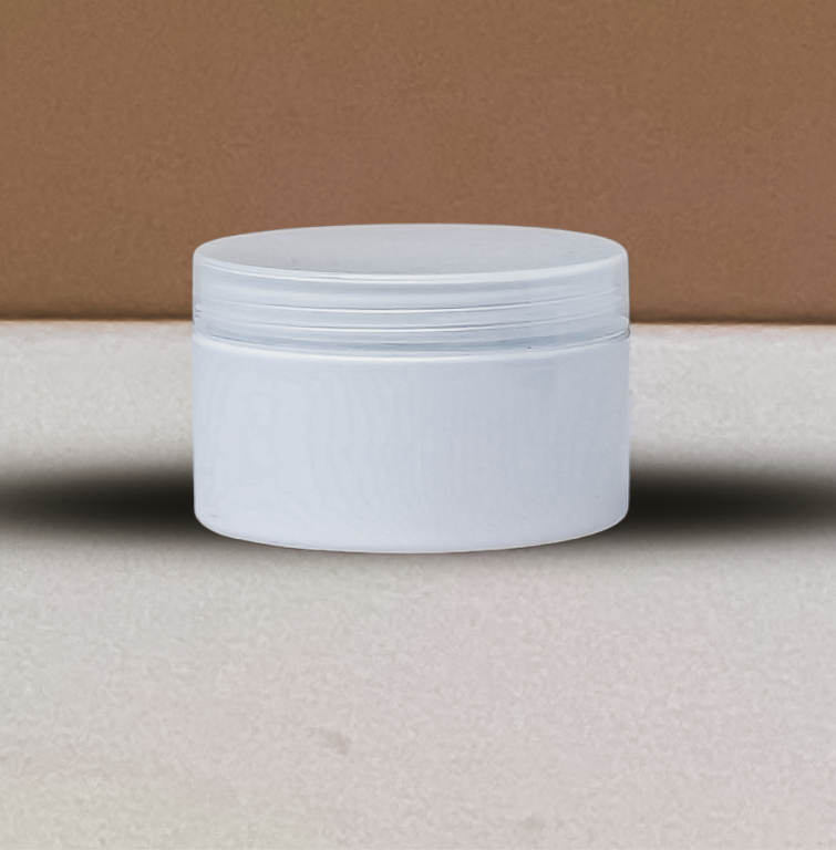 250g Wide Plastic Jar With Clear Lid