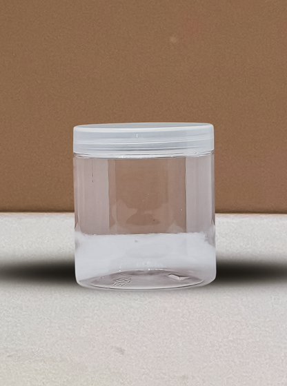 500g Plastic Jar With Clear Lid